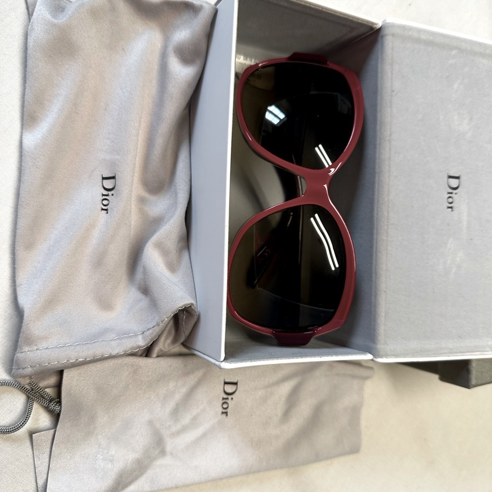 Christian Dior ZaZa 1 red sunglasses
